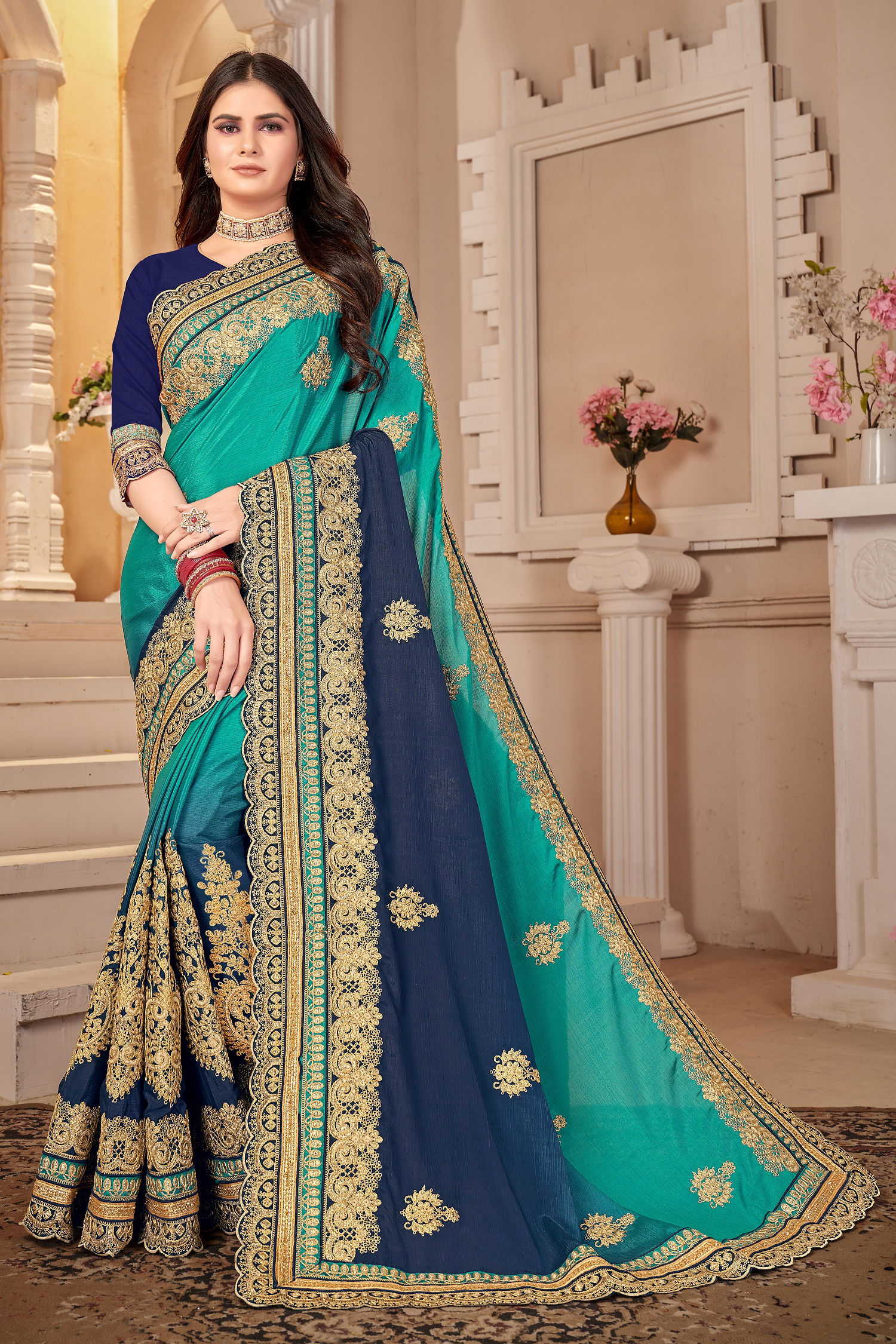 Manohari Hit Colour 1 New Exclusive Wear Heavy Designer Chiffon Saree Collection